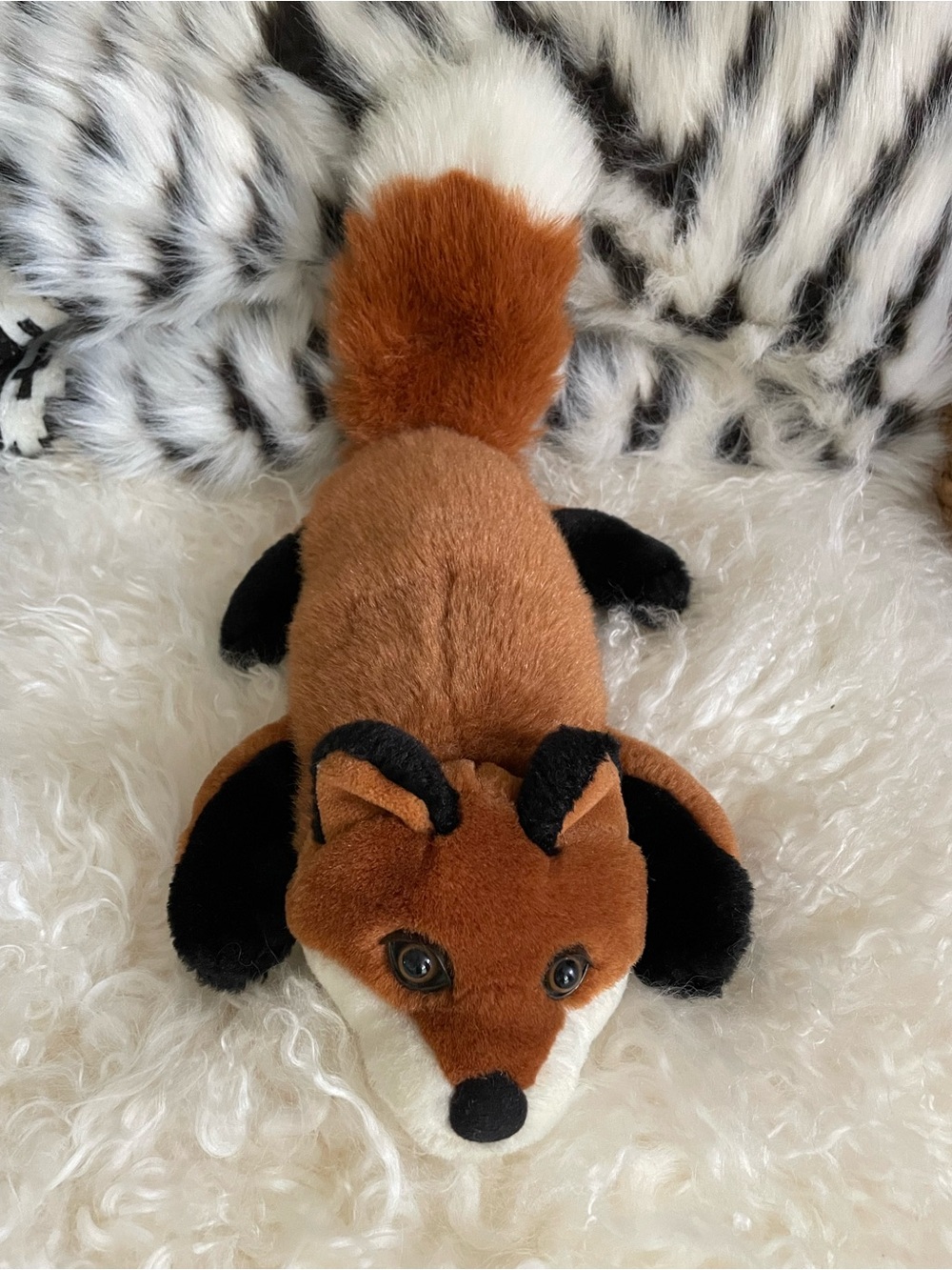 Tangerine Plush Fox Toy